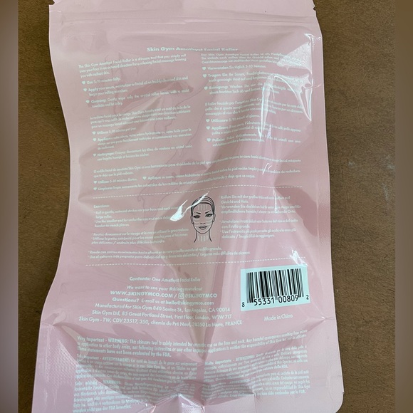 Skin Gym Facial Roller- genuine Amethyst. Dual sided tool. Cult favorite! NWT - Picture 4 of 4